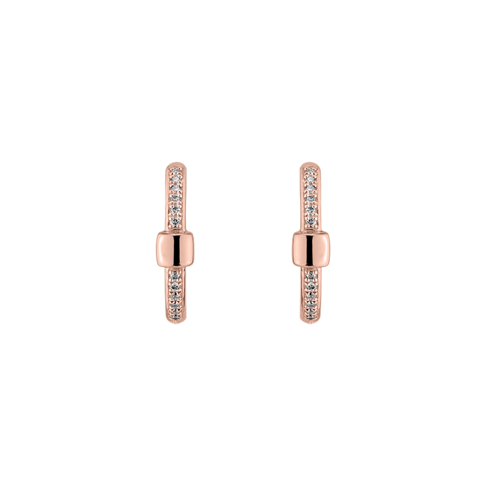 Náušnice s diamantmi Charming Circle