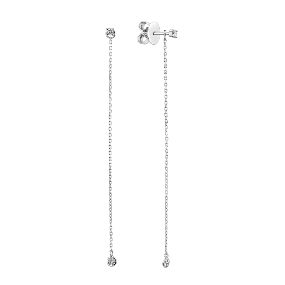 Náušnice s diamantmi Ariette