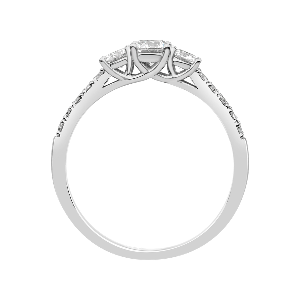 Prsteň s diamantmi Flare