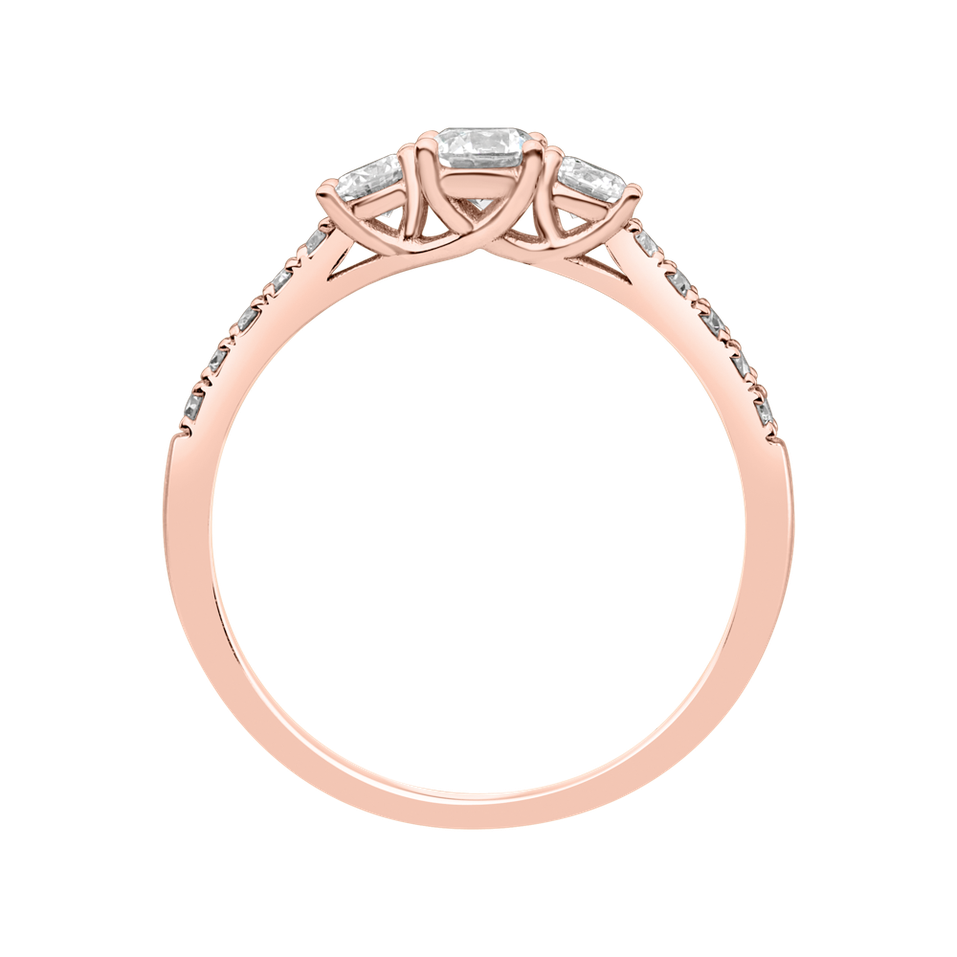 Prsteň s diamantmi Flare