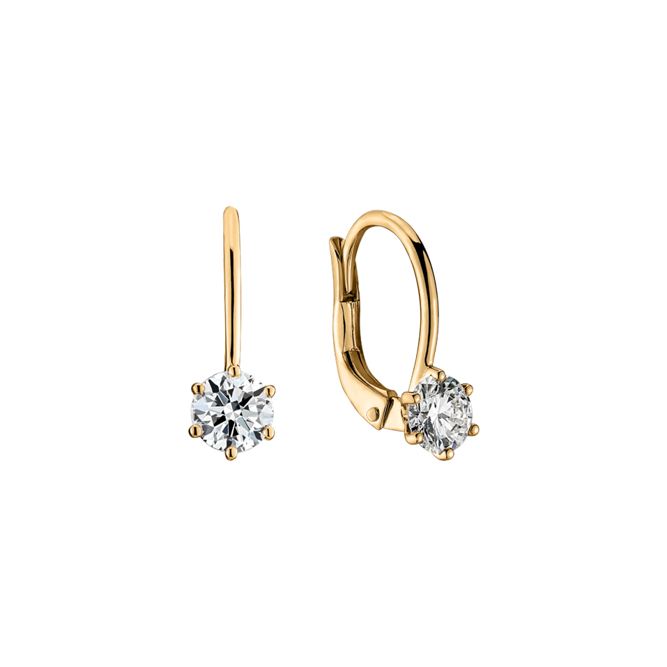 Náušnice s diamantom Everyday Glow