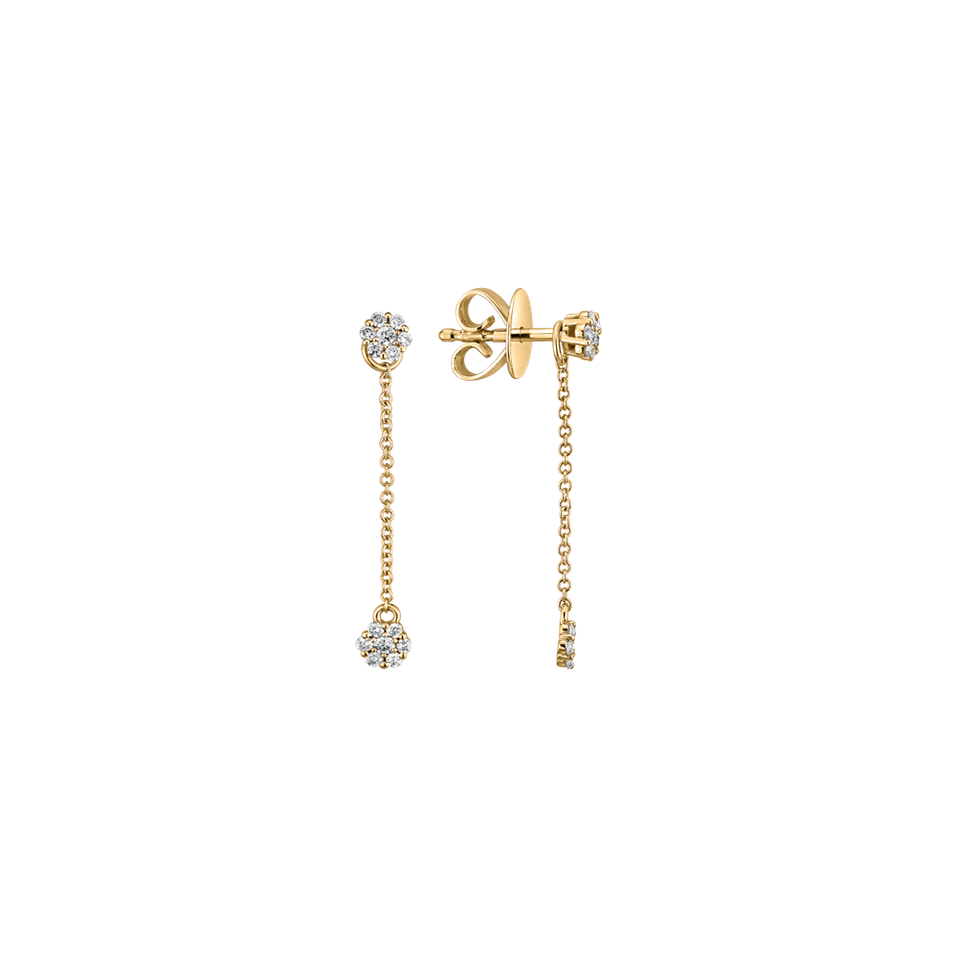 Náušnice s diamantmi Magic Drops