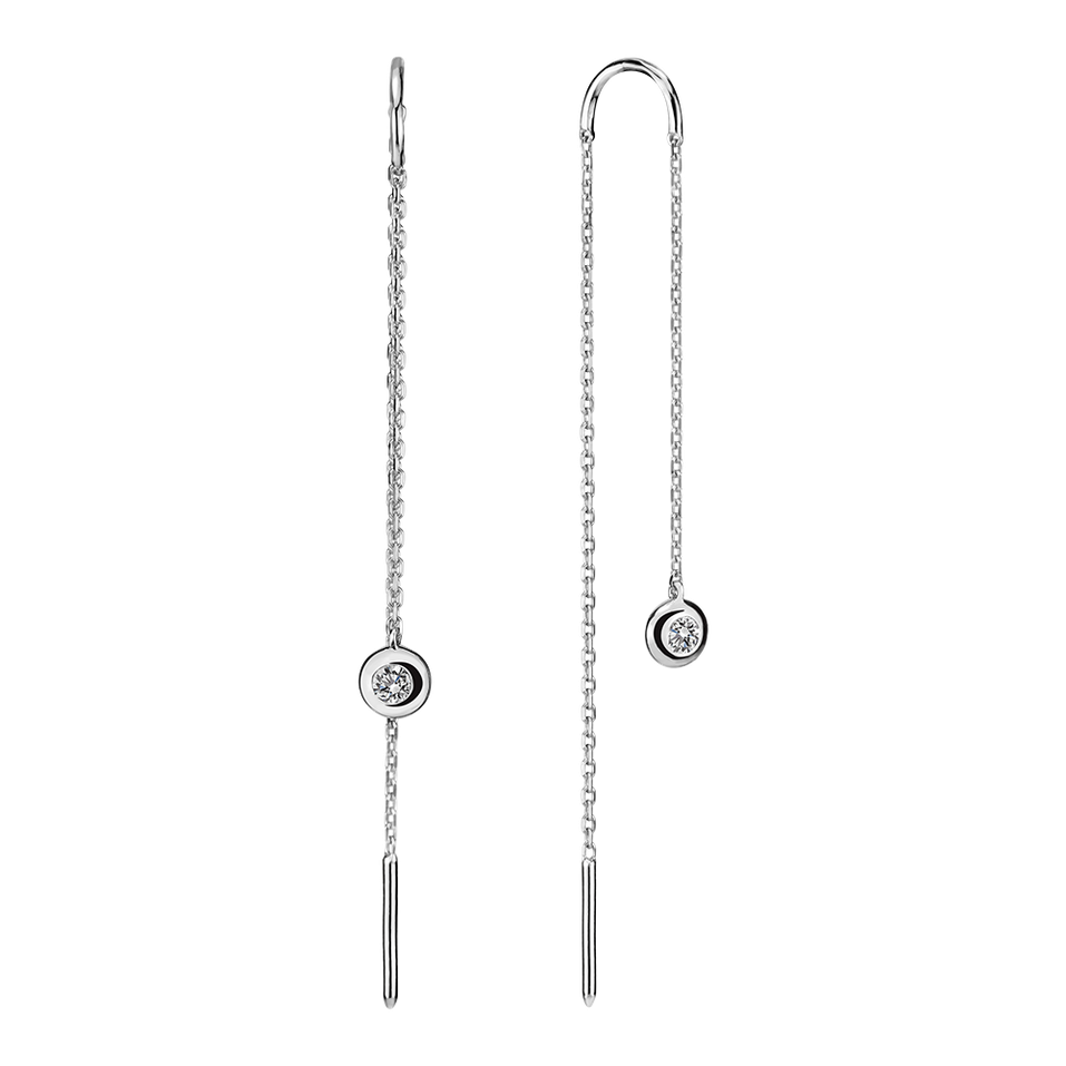 Náušnice s diamantom Dottie