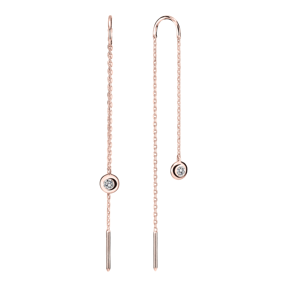 Náušnice s diamantom Dottie