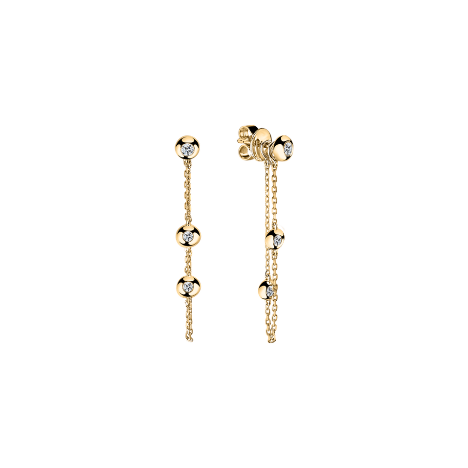 Náušnice s diamantmi Bright Dots