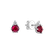 Náušnice s diamantom a rubínom Midnight Serenity3