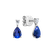 Náušnice s diamantom a tanzanitom Whispers of Light3