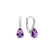 Náušnice s diamantmi a ametystom Lauriene3