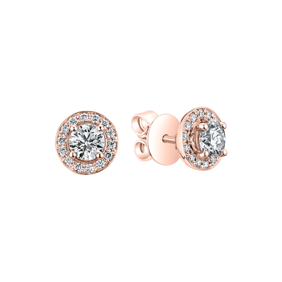 Náušnice s diamantmi Sparkling Rain