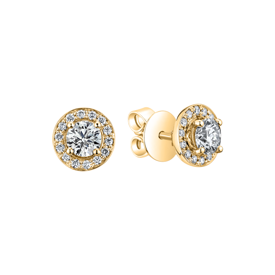 Náušnice s diamantmi Sparkling Rain