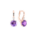 Náušnice s diamantom a ametystom Mariella3