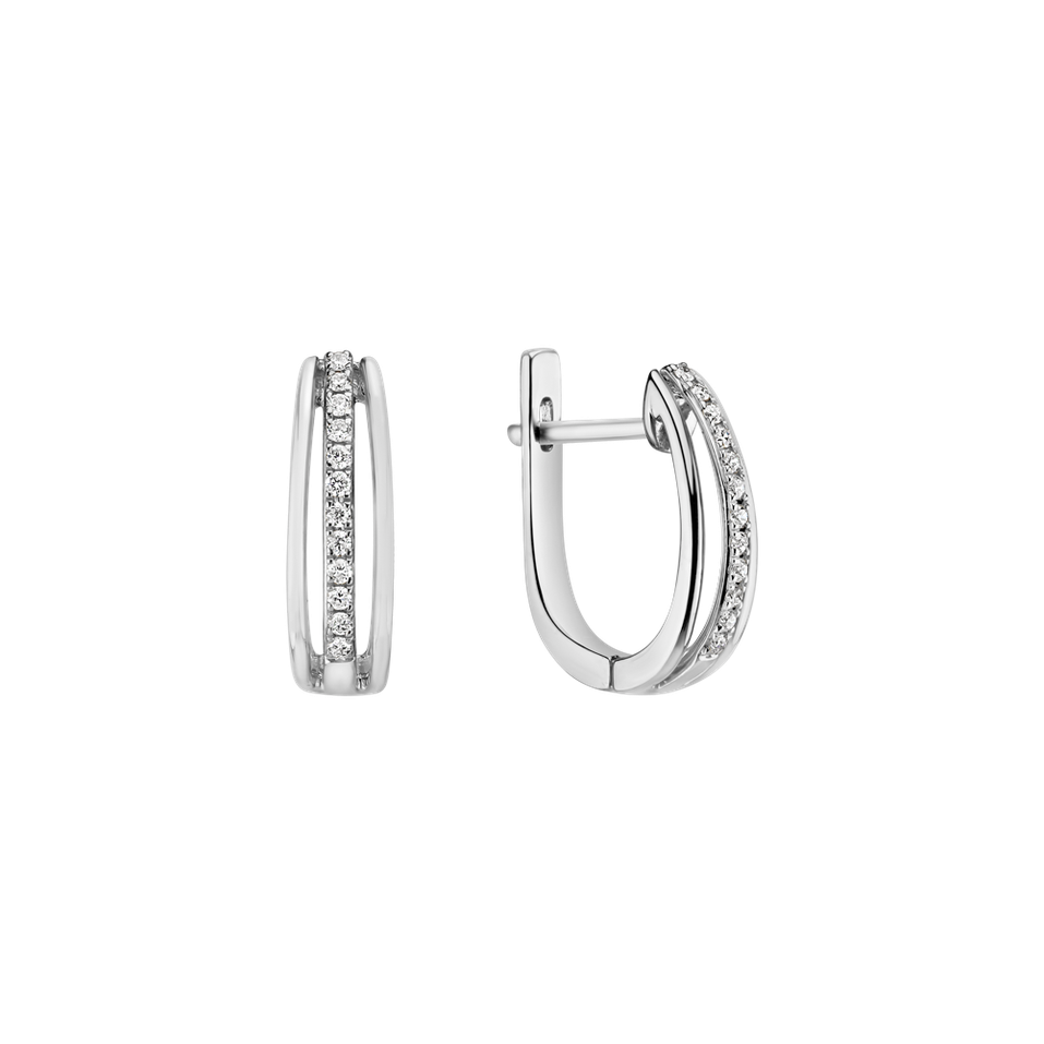 Náušnice s diamantmi Night Sky