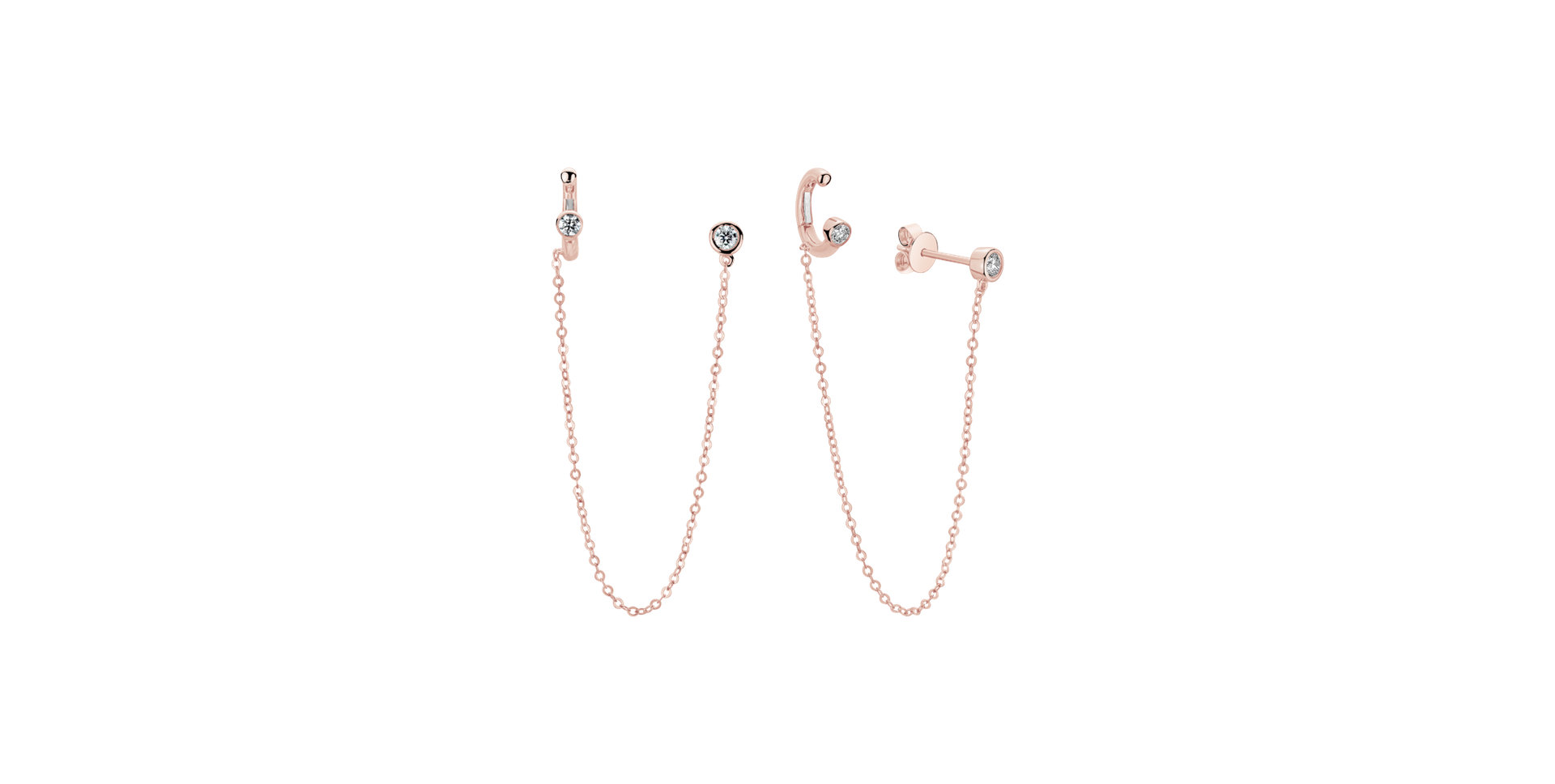 Náušnice s diamantmi Nexa