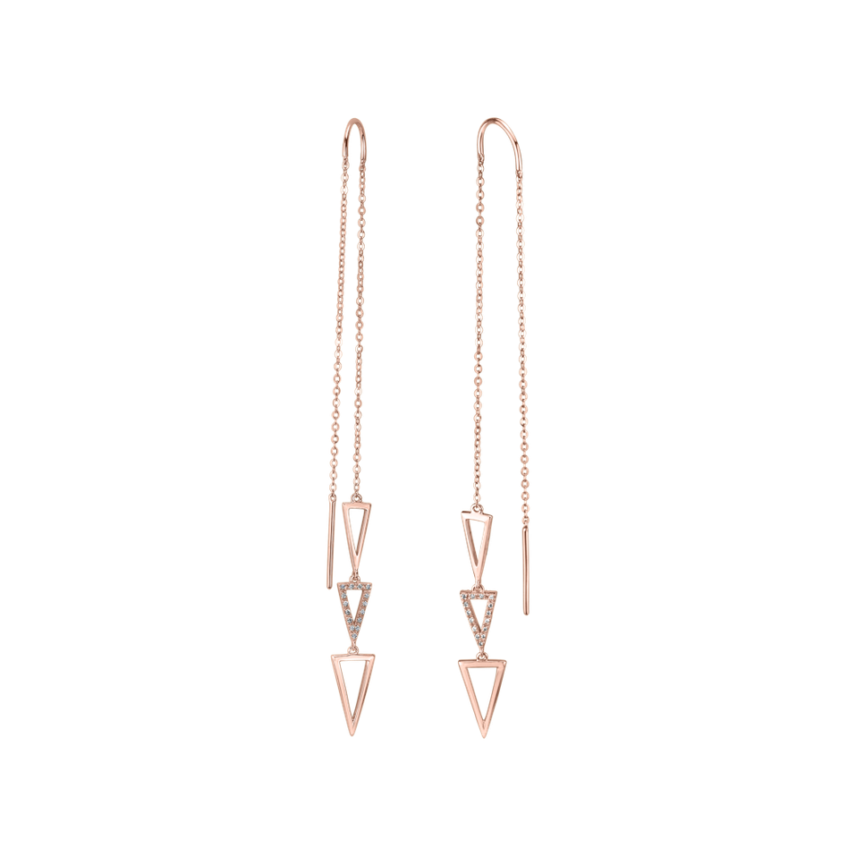 Náušnice s diamantmi Viora