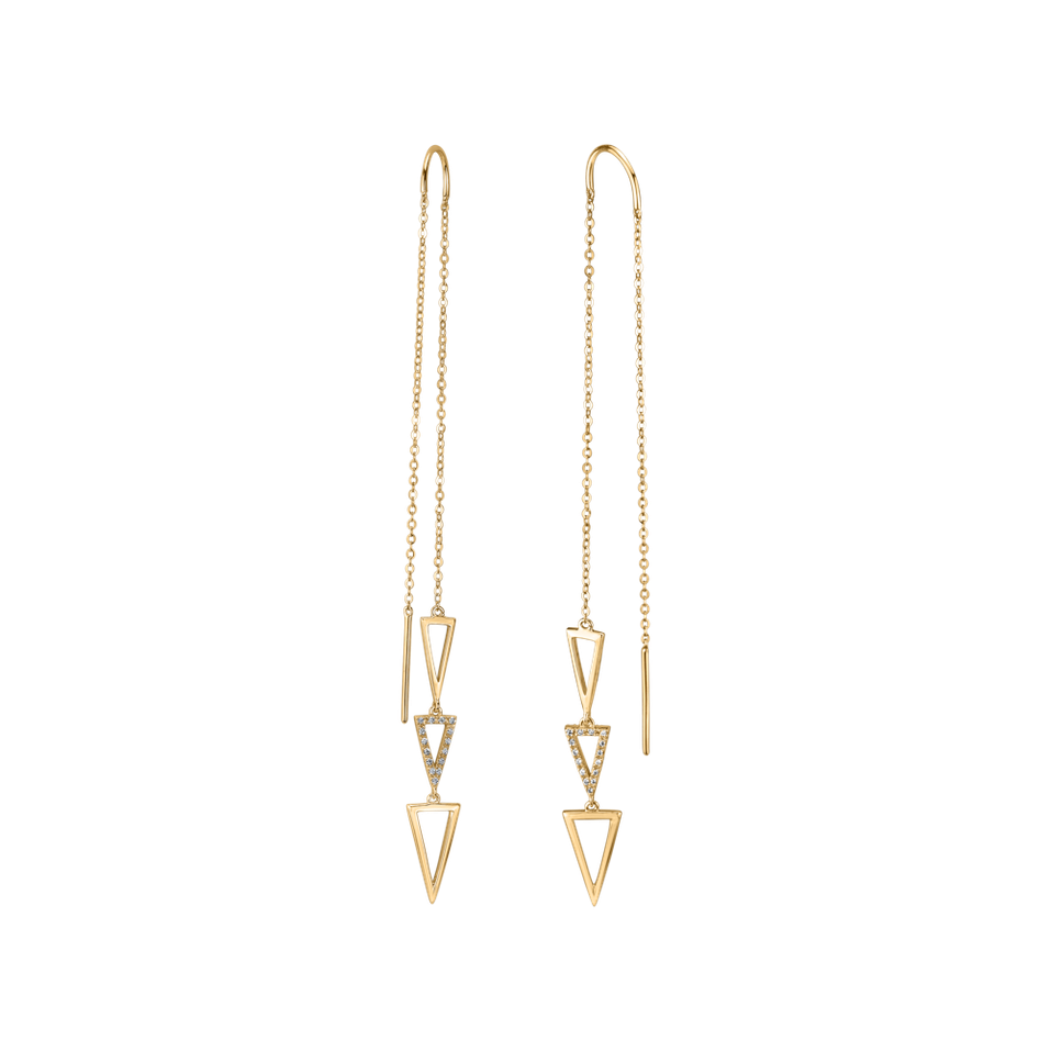 Náušnice s diamantmi Viora