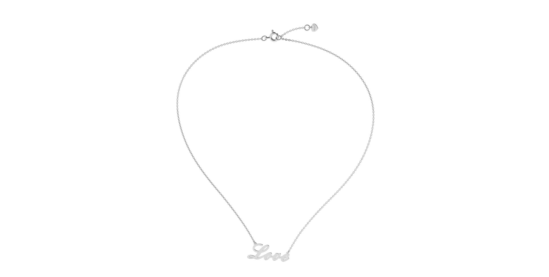Náhrdelník s diamantom Love