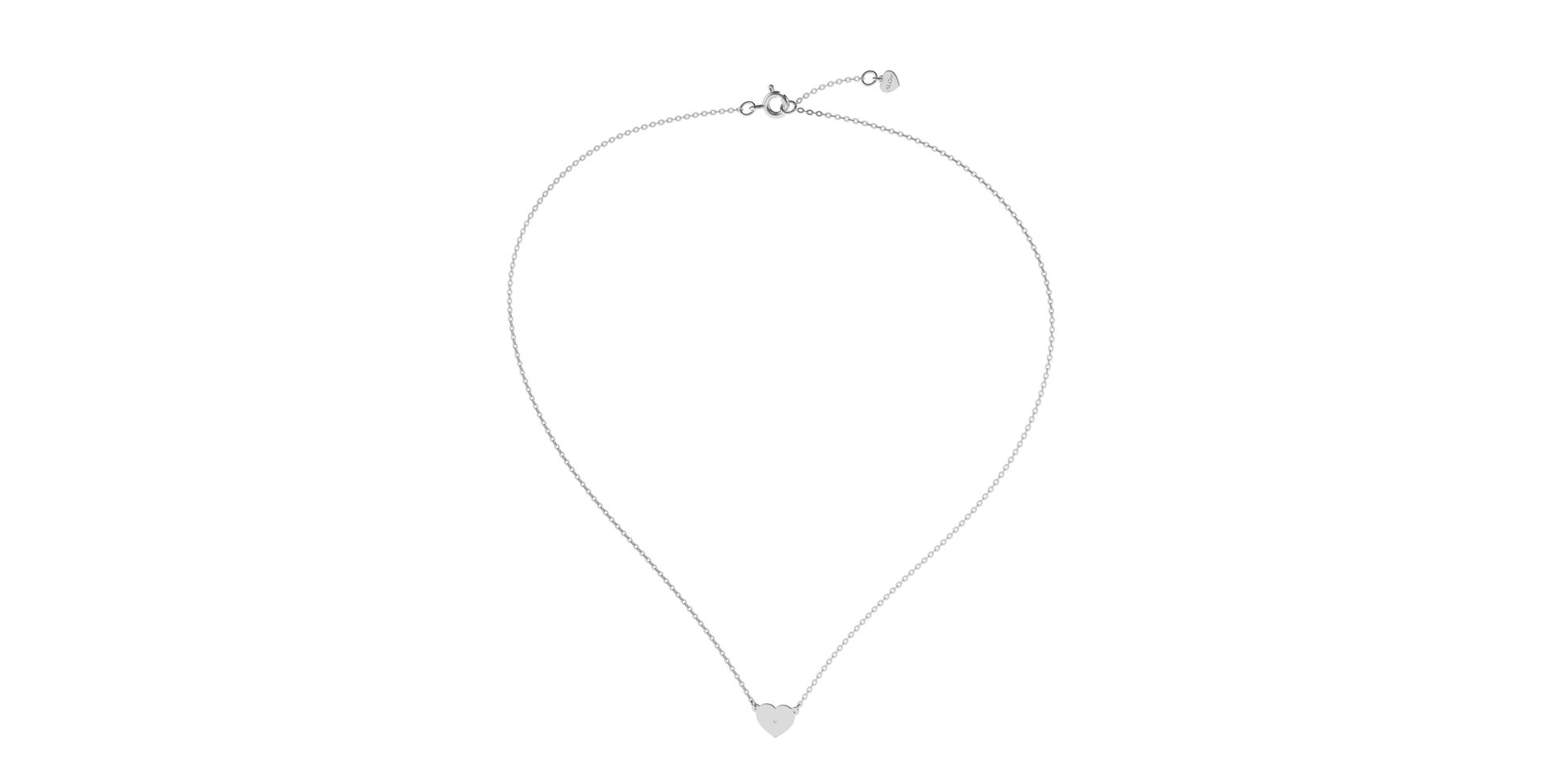 Náhrdelník s diamantom Lovely Heart