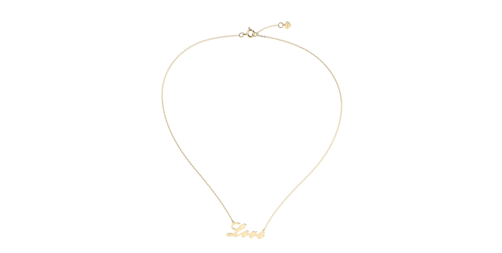 Náhrdelník s diamantom Love