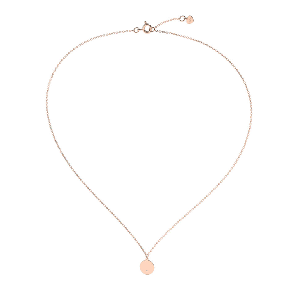 Náhrdelník s diamantom Infinity