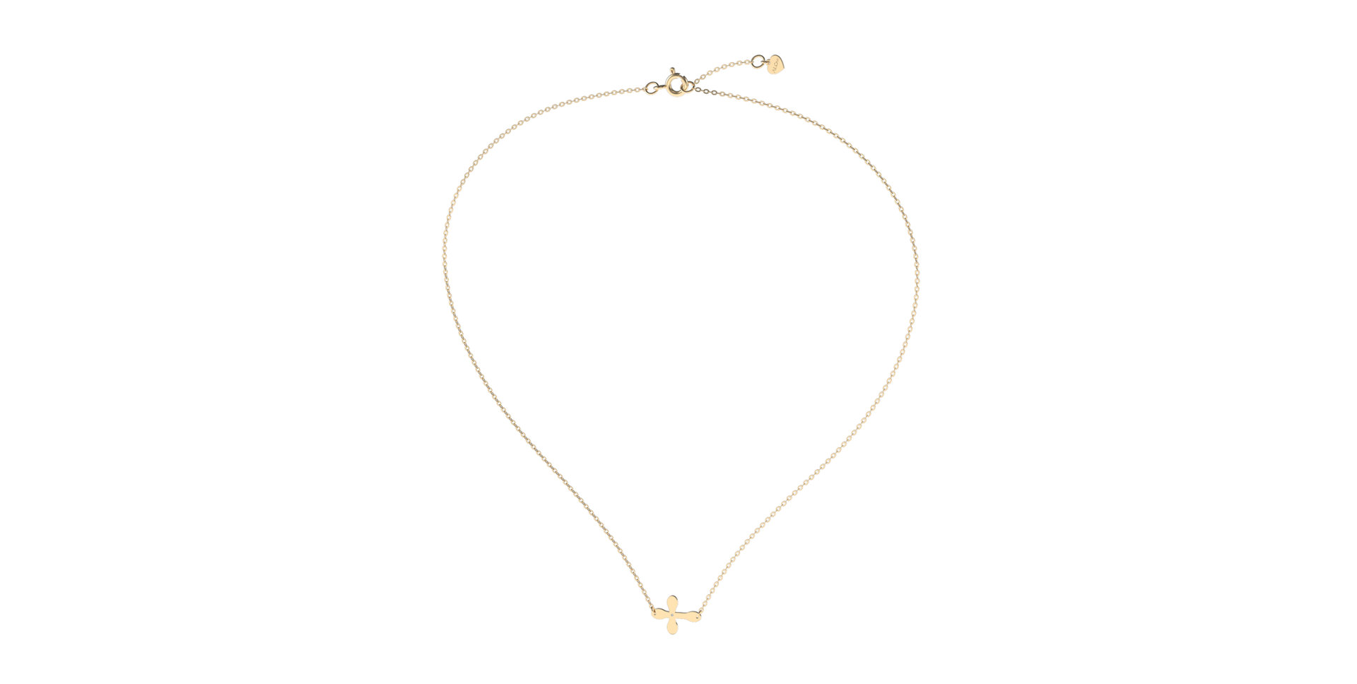 Náhrdelník s diamantom Pomp Religion