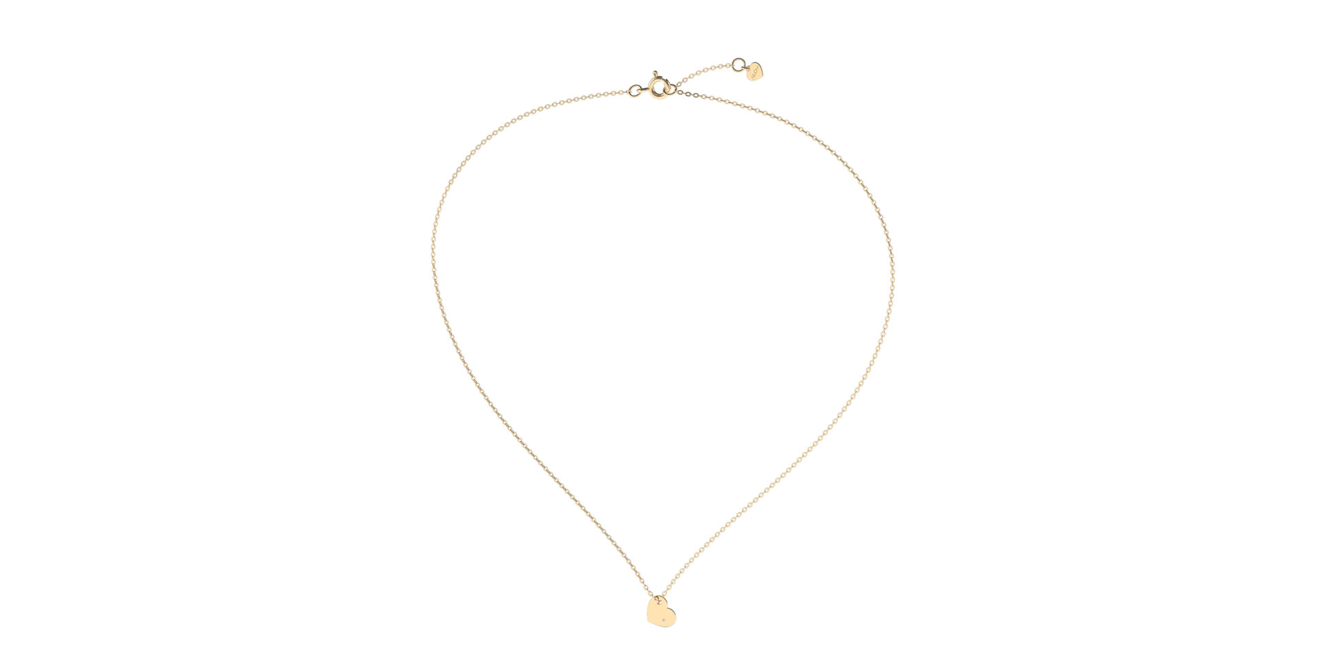 Náhrdelník s diamantom Promise Love