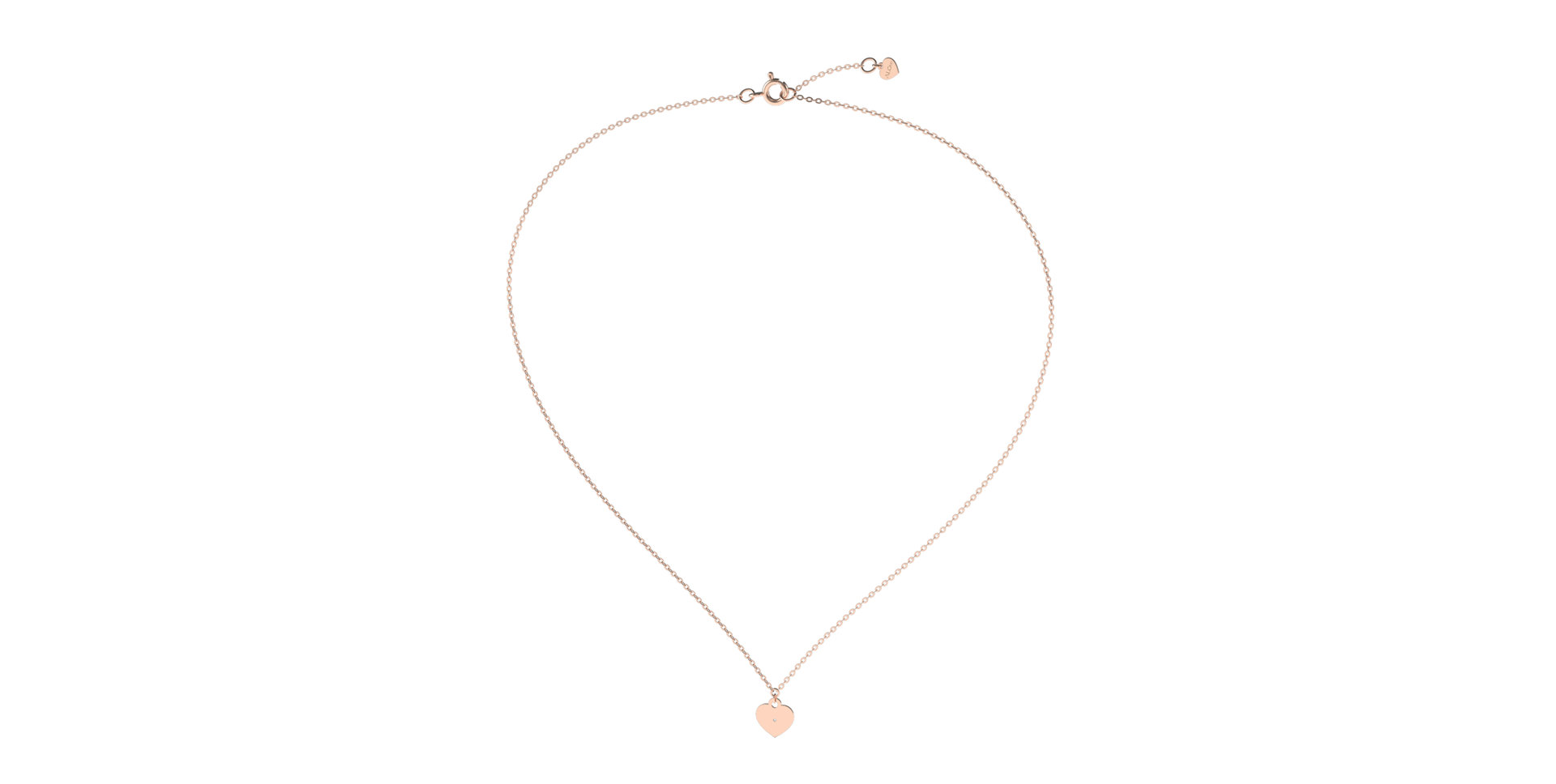 Náhrdelník s diamantom Dream Heart