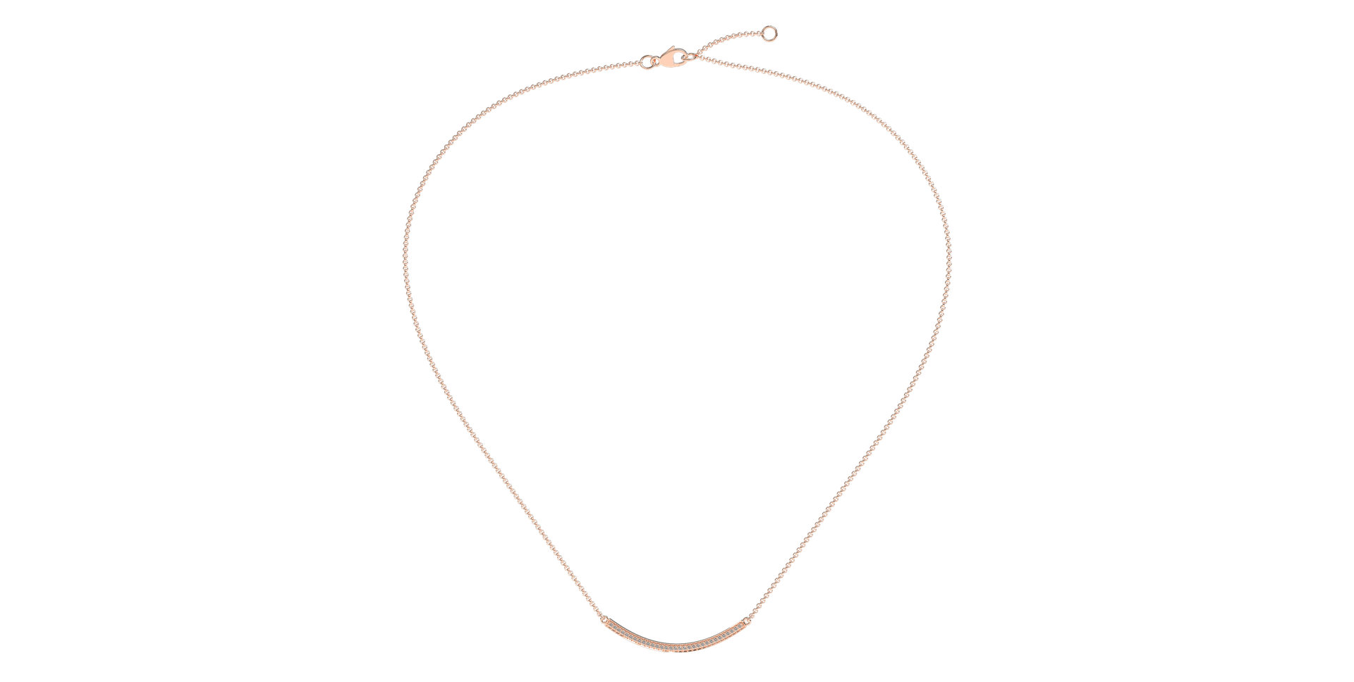 Náhrdelník s diamantmi Essential