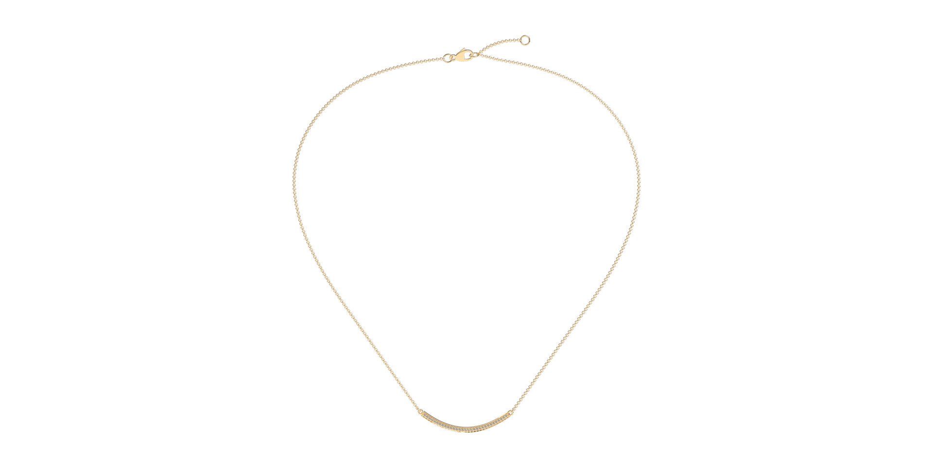 Náhrdelník s diamantmi Essential