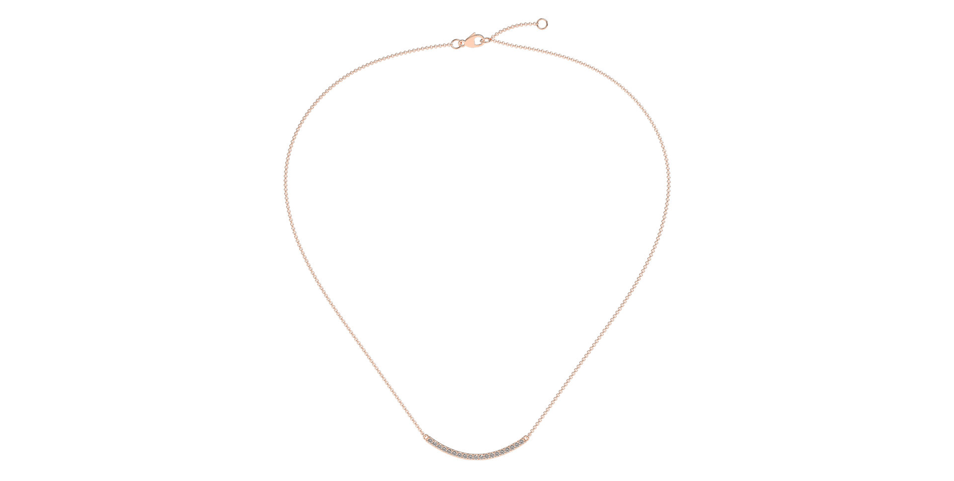 Náhrdelník s diamantmi Essential