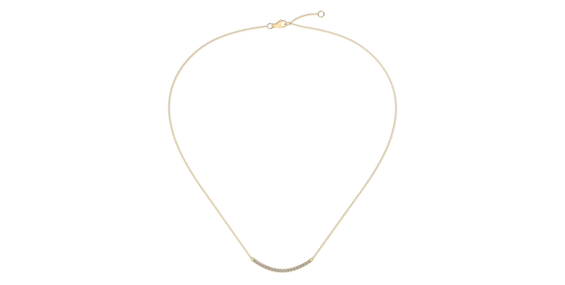 Náhrdelník s diamantmi Essential