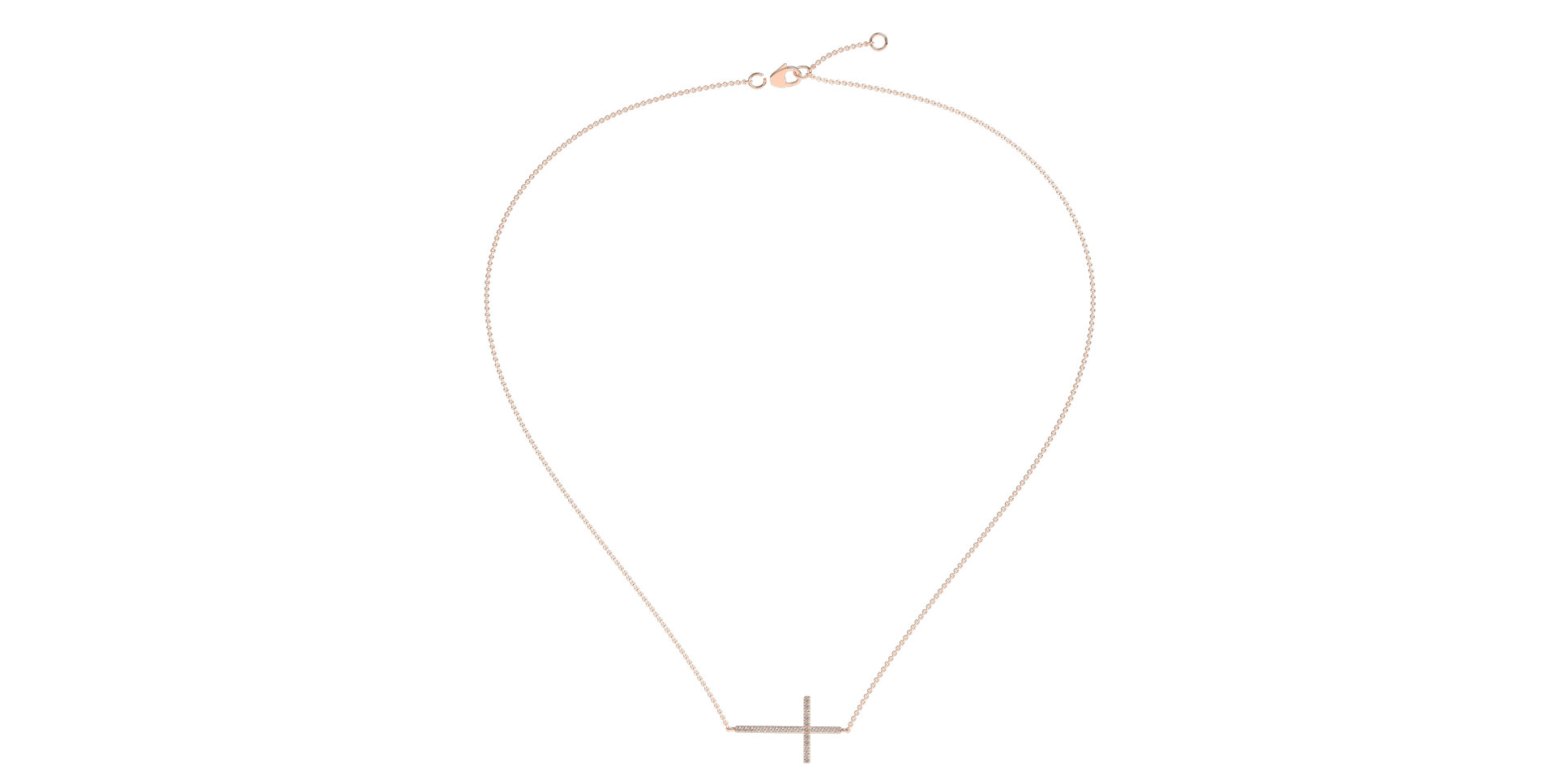 Náhrdelník s diamantmi Cross