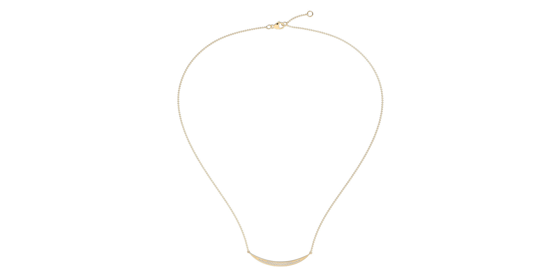 Náhrdelník s diamantmi Line