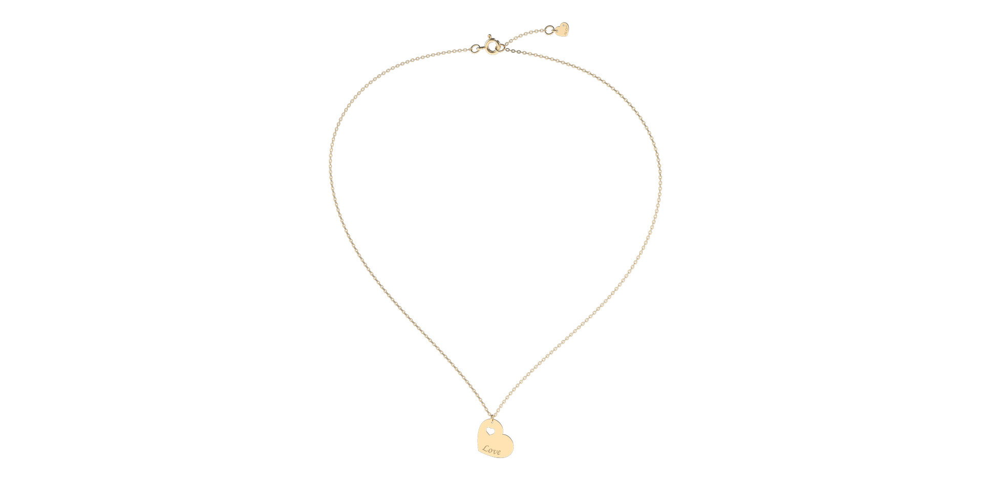 Náhrdelník s diamantom Double Love