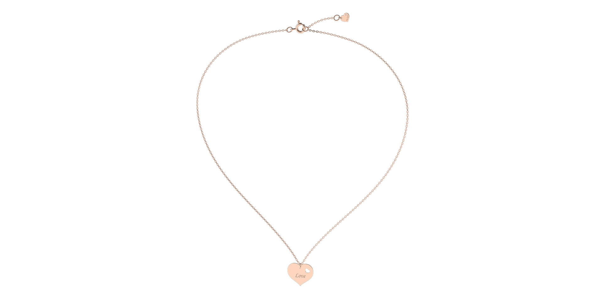 Náhrdelník s diamantom Double Love