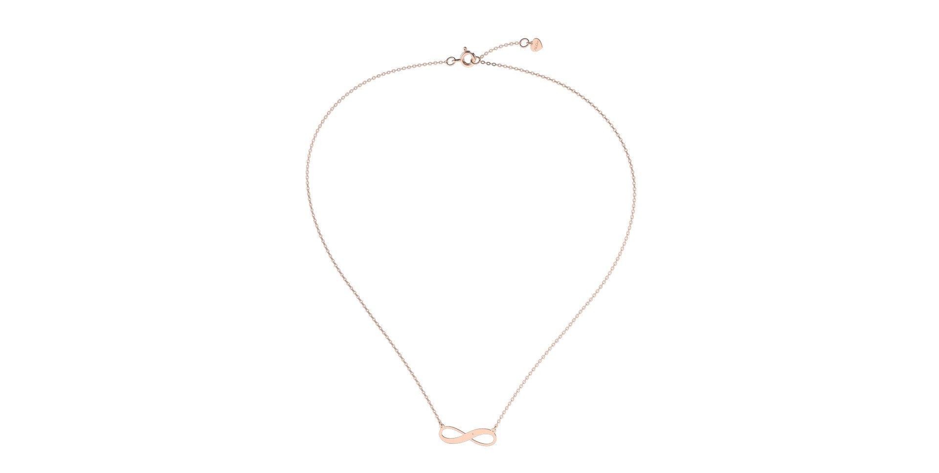 Náhrdelník s diamantom Infinite Space