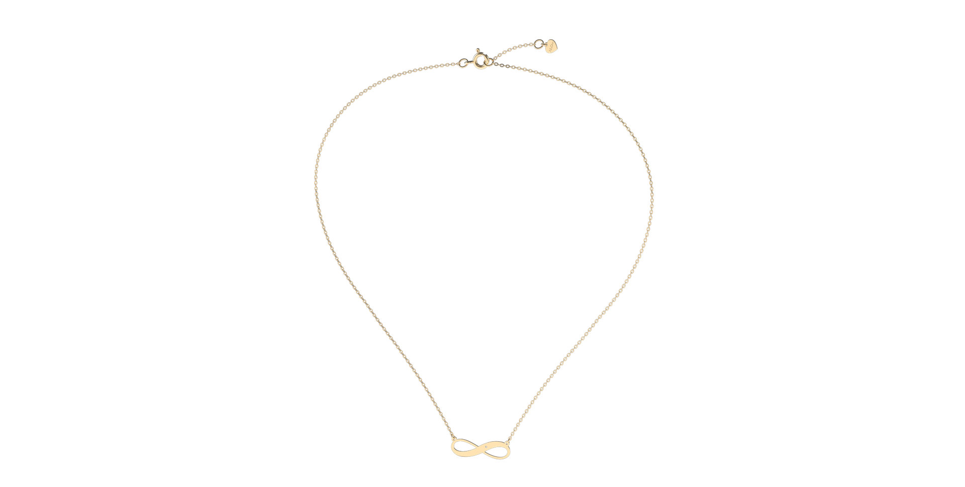 Náhrdelník s diamantom Infinite Space