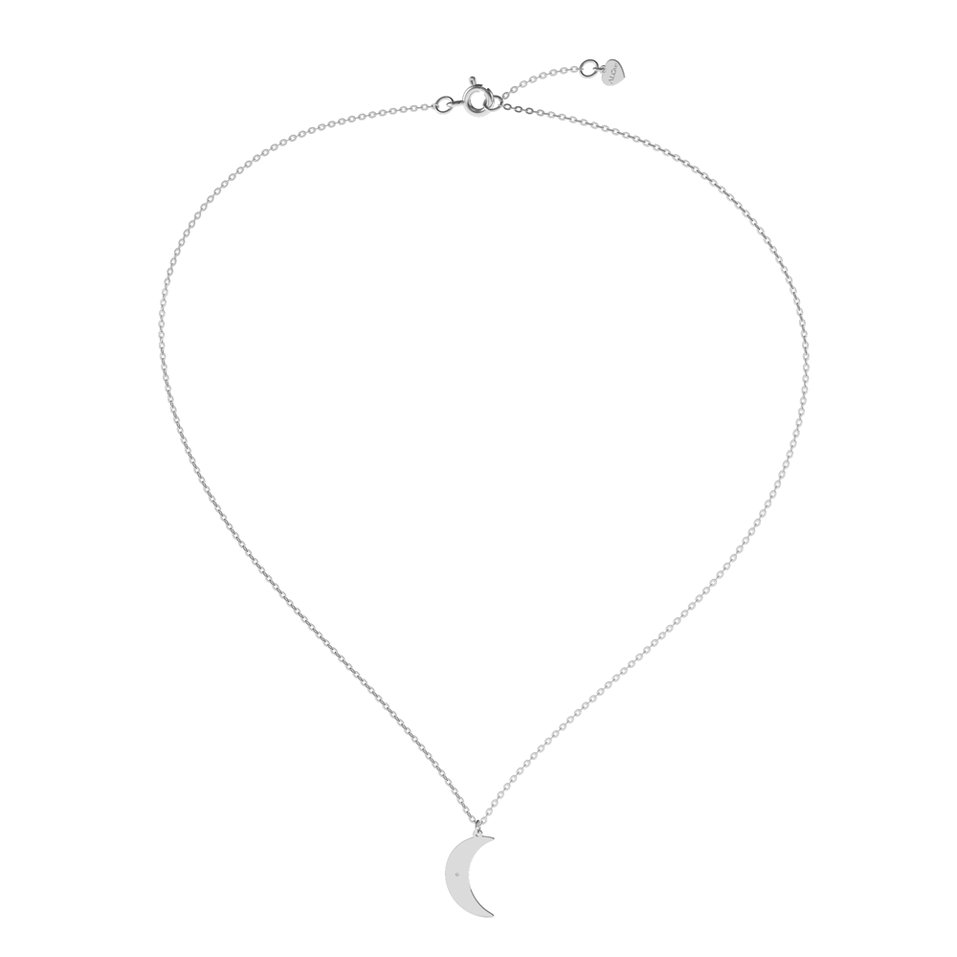 Náhrdelník s diamantom Amazing Moon