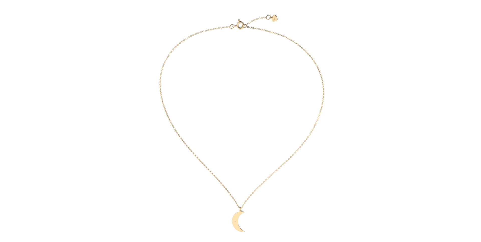 Náhrdelník s diamantom Amazing Moon