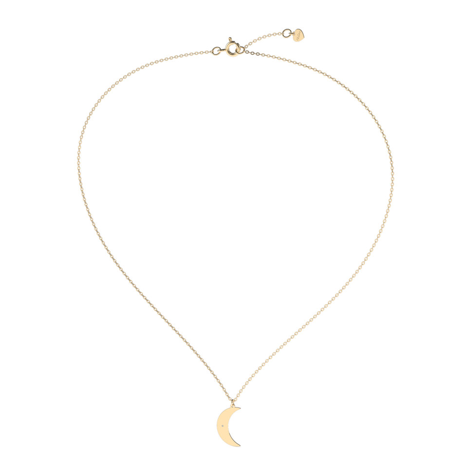 Náhrdelník s diamantom Amazing Moon