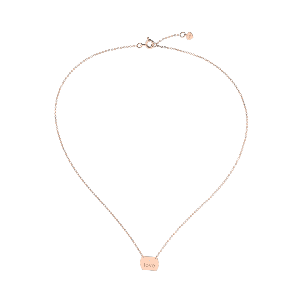 Náhrdelník s diamantom Forever Amour