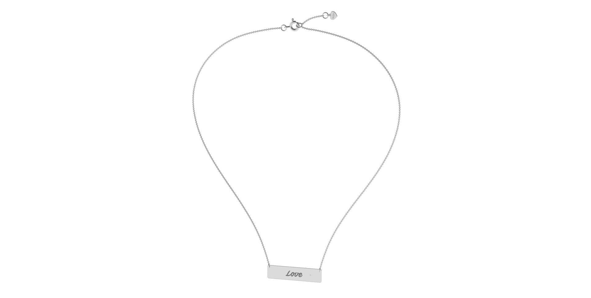 Náhrdelník s diamantom Forever Love