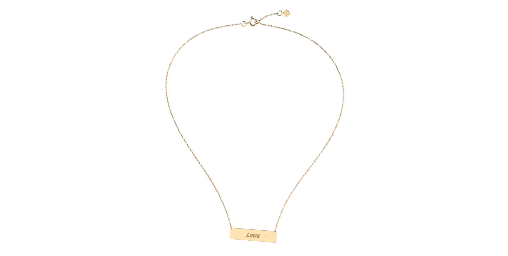 Náhrdelník s diamantom Forever Love