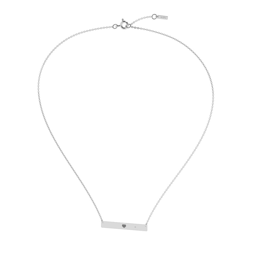 Náhrdelník s diamantom Heart