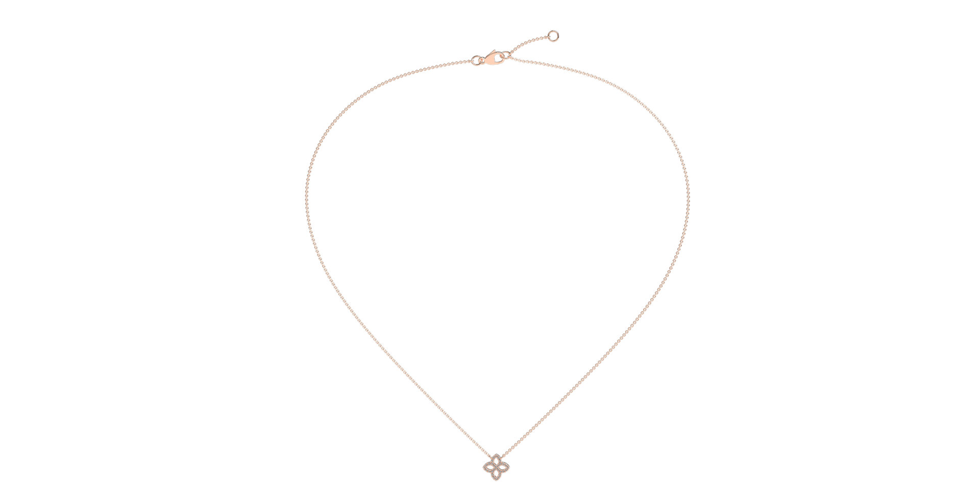 Náhrdelník s diamantmi Glamorous Petals