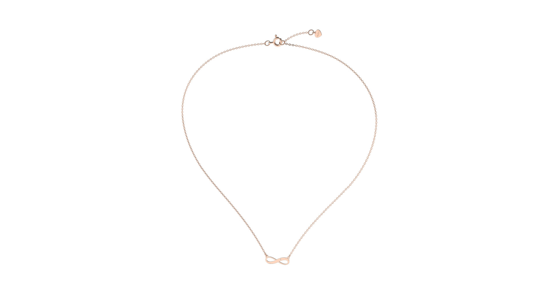 Náhrdelník s diamantom Infinity Love