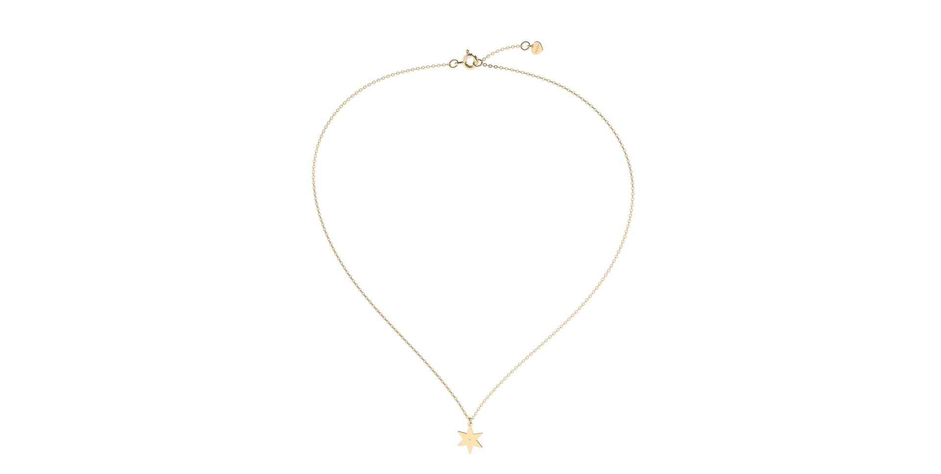 Náhrdelník s diamantom Star