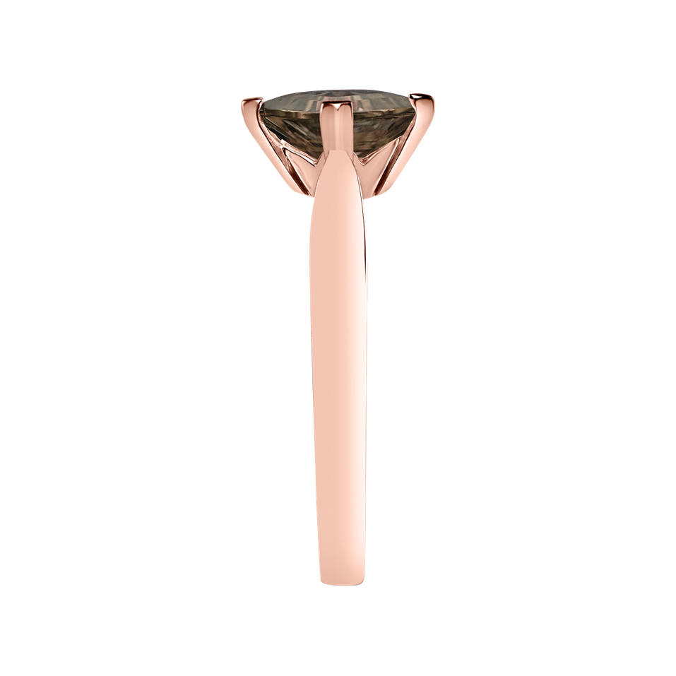 Prsteň so smoky quartzom Bonbon
