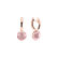 Náušnice s ružovým quartzom Bonbon3