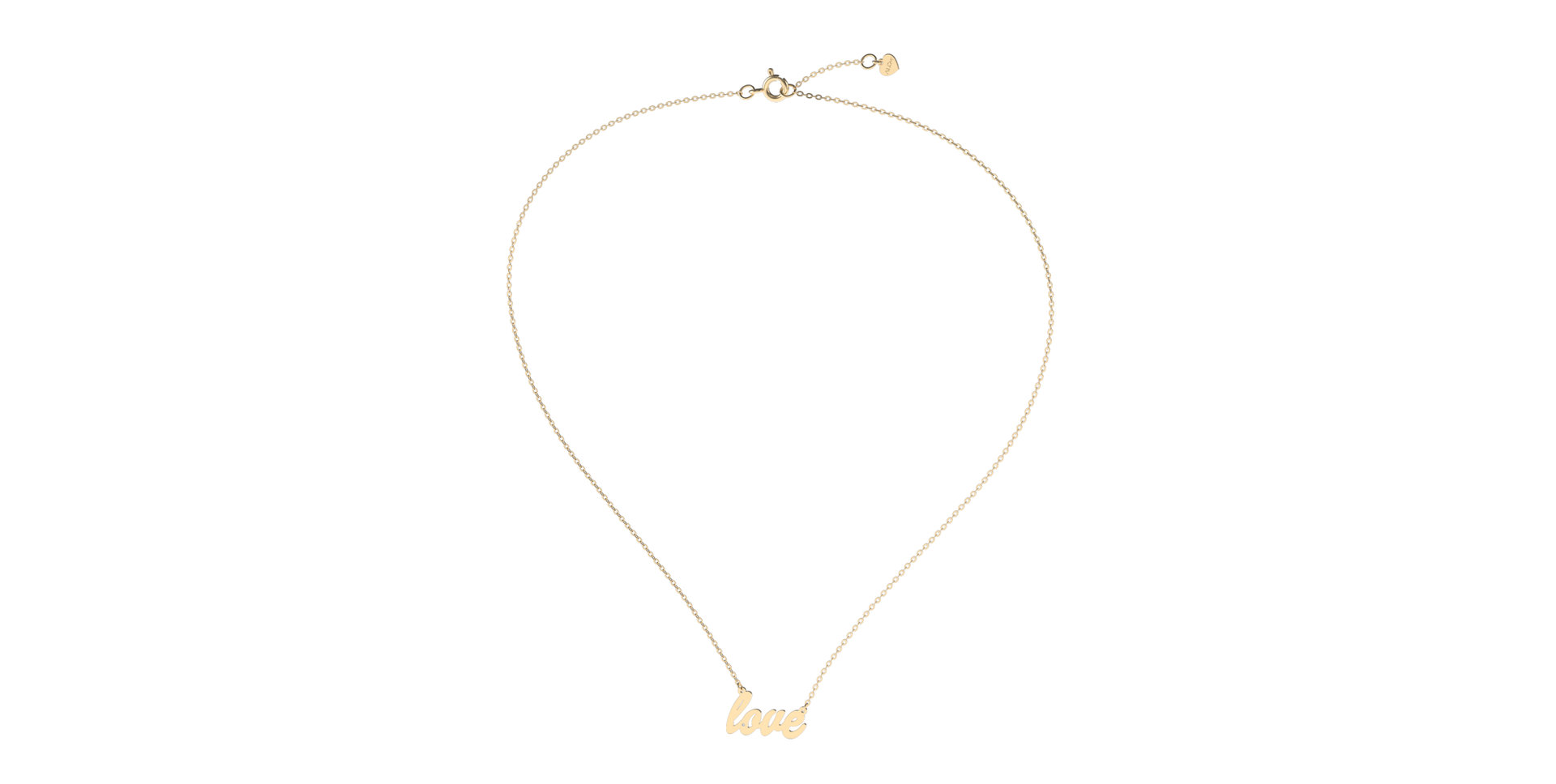 Náhrdelník s diamantom Love