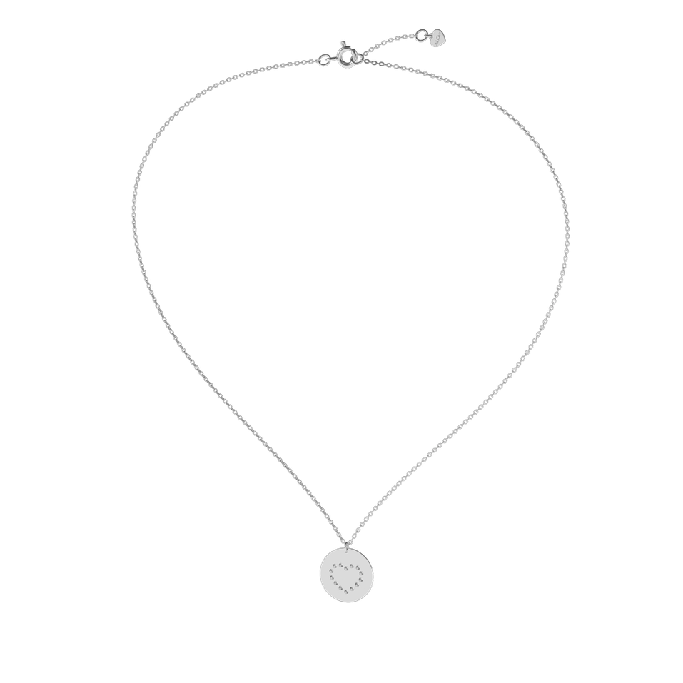 Náhrdelník s diamantmi Diamonds Heart